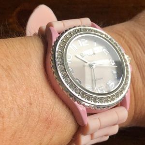 Geneva Platinum Silicone Watch